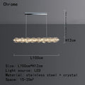 DecorBites™ Crystal Dining Table Pendant Lamp: Elegant Led Decoration for Kitchen Island, Restaurant, Living Room