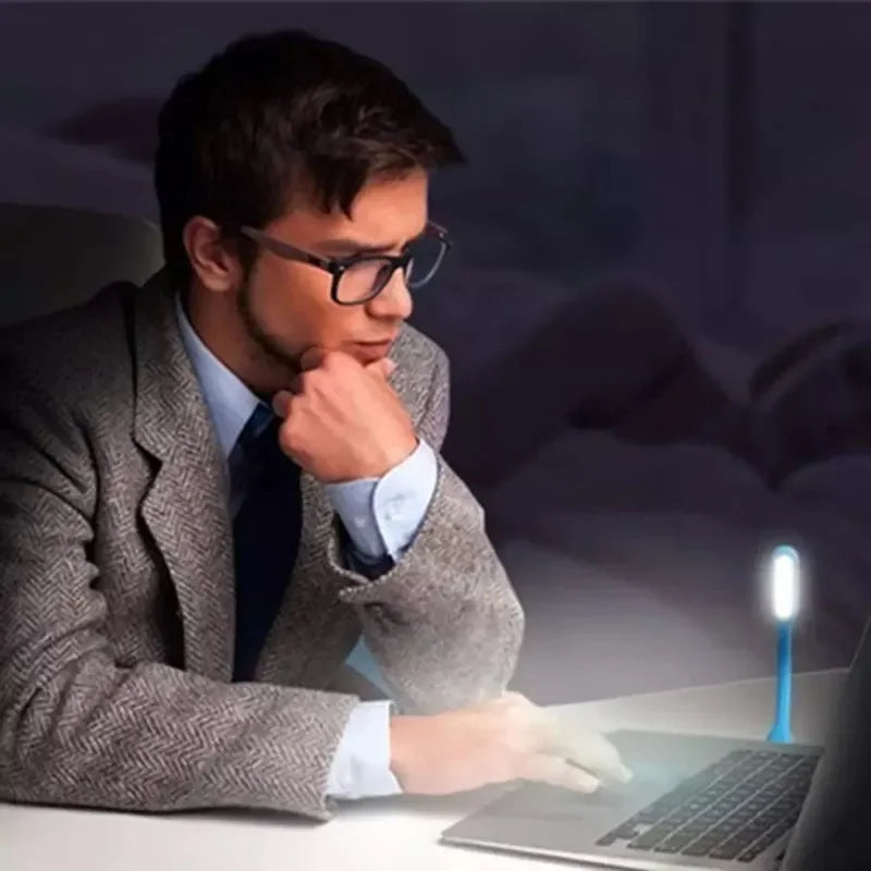 DecorBites™ LED Book Light: Portable USB Lamp for Power Bank/Computer, Protect Eyesight