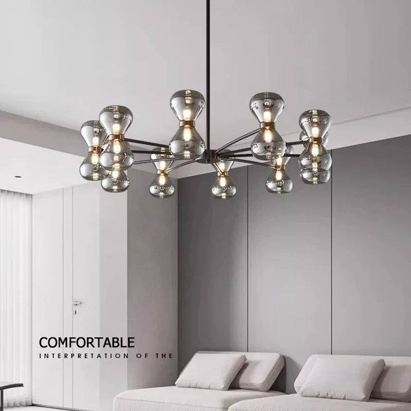 DecorBites™ LED Pendant Chandelier for Indoor Lighting and Living Room Decor