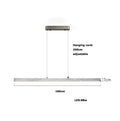 Modern black led natural marble hanging chandelier dining room