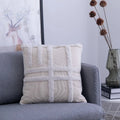 DecorBites™ Lace Tassel Cushion Tufted Sofa Pillowcase for Office Chair Pad