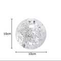 DecorBites™ Crystal Bubble Ball Vase with Artificial Flowers for Desk Decoration