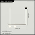 DecorBites™ LED Linear Hanging Lamp for Home Modern Minimalist Living Room Chandelier