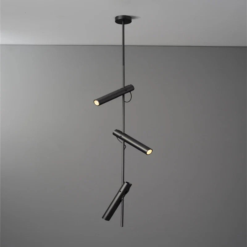 DecorBites™ Black Adjustable LED Pendant Chandelier for Bedroom, Kitchen, Living Room