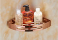 DecorBites™ Gold Stainless Steel Bathroom Corner Shelf – Rose Gold Shower Caddy