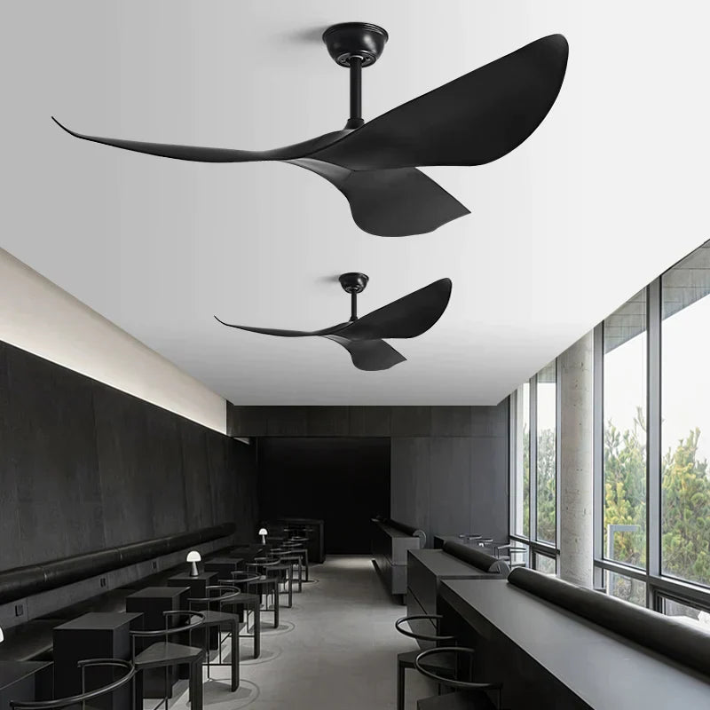 DecorBites™ 52" Modern DC Ceiling Fan with Remote Control for Living Room, Restaurant, Office