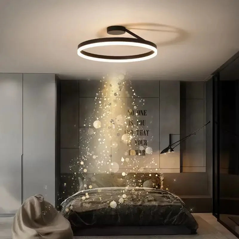 DecorBites™ LED Ceiling Chandelier Dimmable for Bedroom Living Room Dining Minimalist Pendant Lighting