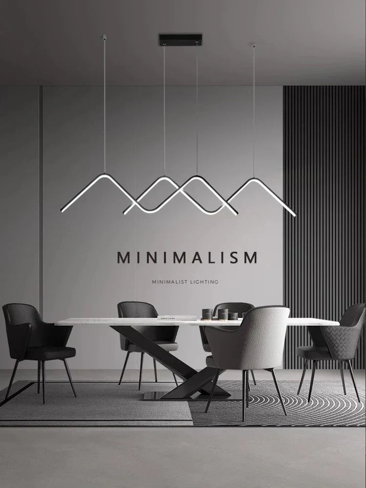 DecorBites™ Geometric LED Pendant Lights Modern Minimalist Chandelier Lighting