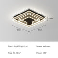 DecorBites™ LED Black Chandelier Acrylic Ceiling Lamp: Modern Luxur Lighting for Home & Office