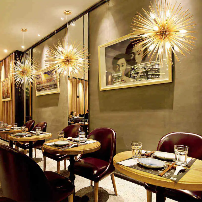 DecorBites™ Golden Ball Pendant Lamp for Home and Office décor