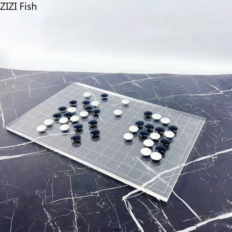 DecorBites™ Geometric Chess Set - Minimalist Chessboard & Pieces for Casual Games