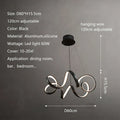 DecorBites™ Creative Twisted LED Chandelier for Living Room Bedroom Lighting