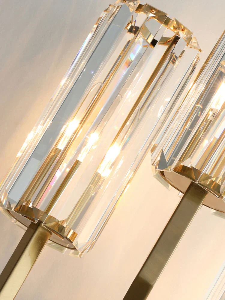 DecorBites™ Crystal Wall Light: Minimalist Bedside Loft Wall Sconce for Living Room
