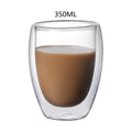 DecorBites™ Double Wall Glass Cup for Coffee Milk Juice Tea - High-resistance Drinkware