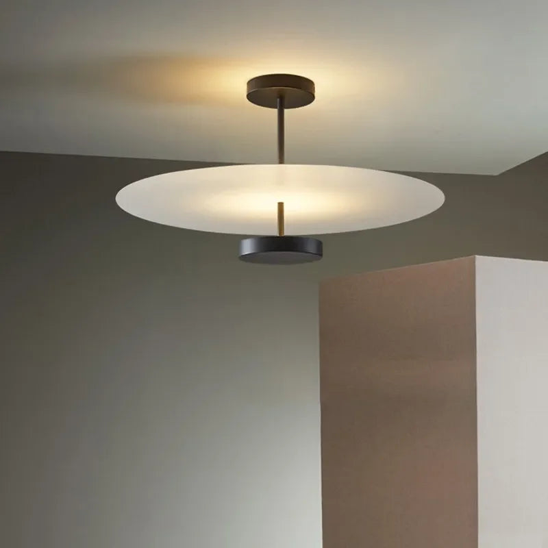 DecorBites™ Black Acrylic Round Chandelier for Home Decor and Indoor Lighting