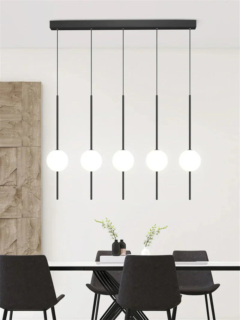 DecorBites™ Glass Ball LED Ceiling Chandelier for Home Decor and Lighting