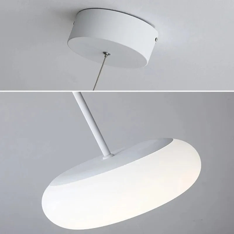 DecorBites™ Itka Pendant Lamp - Minimalist White Lamp Shade for Dining Table, Bedroom, Kitchen