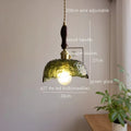 DecorBites™ Japanese Style Green Glass LED Pendant Chandelier for Home Decor
