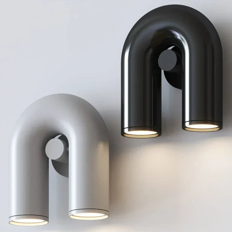DecorBites™ Cirkus Tube Wall Lamp: Minimalist U-shaped Wall Sconce for Bedside Reading and Decor.