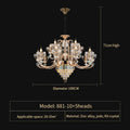 DecorBites™ Crystal Candle Chandelier: Modern European Living Room Lighting