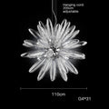 DecorBites™ LED Large Globe Chandelier with Glass Lampshades - Chrome or Gold Hardware