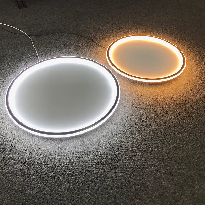 DecorBites™ Black Dimmable LED Ring Ceiling Light for Modern Living Room, Bedroom, Kitchen Décor