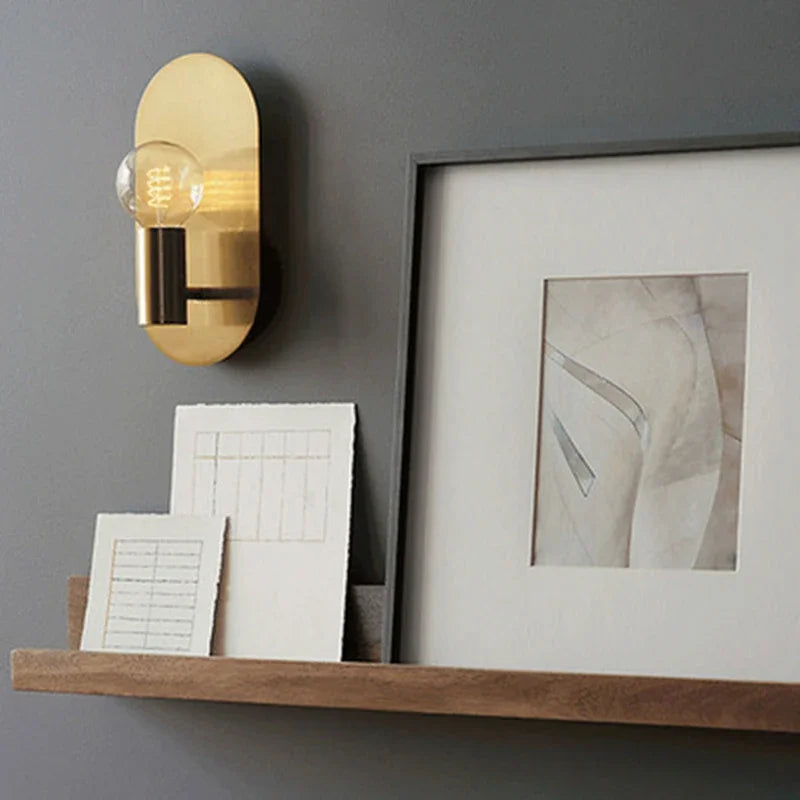 DecorBites™ Gold Wall Lamp Sconce for Modern Bedroom Decor and Night Light