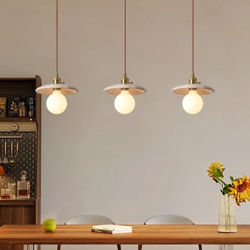 DecorBites™ Glass Ball LED Pendant Light Yellow for Home Decor Dining Living Room