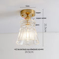 DecorBites™ Crystal Glass LED Ceiling Lamp Modern Luxury Interior Lighting Fixture
