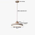 DecorBites™ LED Pendant Lamp Black Iron Wabi Sabi Hanging Light - Yellow Travertine