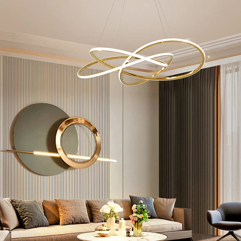 DecorBites™ Clover Stainless Steel Pendant Lamp, Luxe Four Leaf, 3 Colors