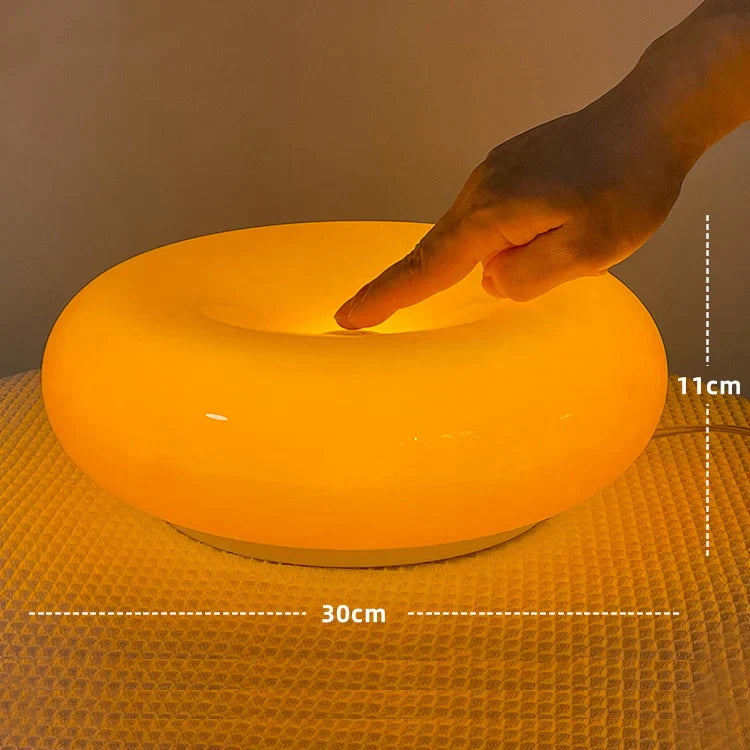 DecorBites™ Donut Wall Lamp: Bauhaus Retro Bedroom TV Light for Atmosphere & Ambiance