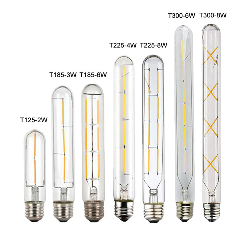 DecorBites™ LED Filament Tubular Edison Bulb 6000K T10 T185 T225 T30 T300 4W 6W 8W