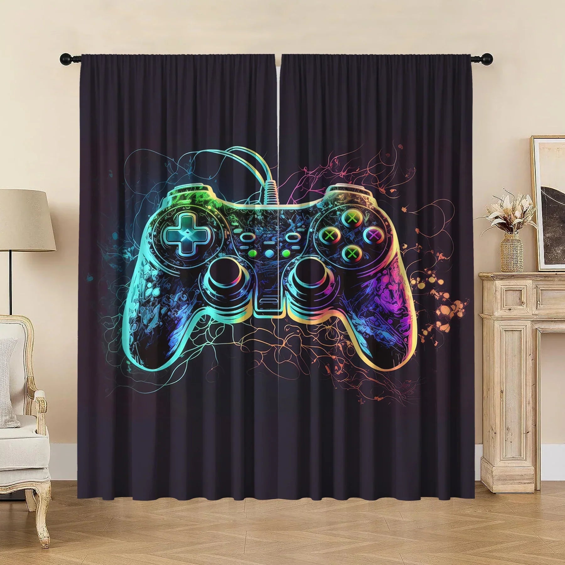 DecorBites™ Game Console Handle Curtains: Kitchen, Cafe, Living Room, Balcony Décor