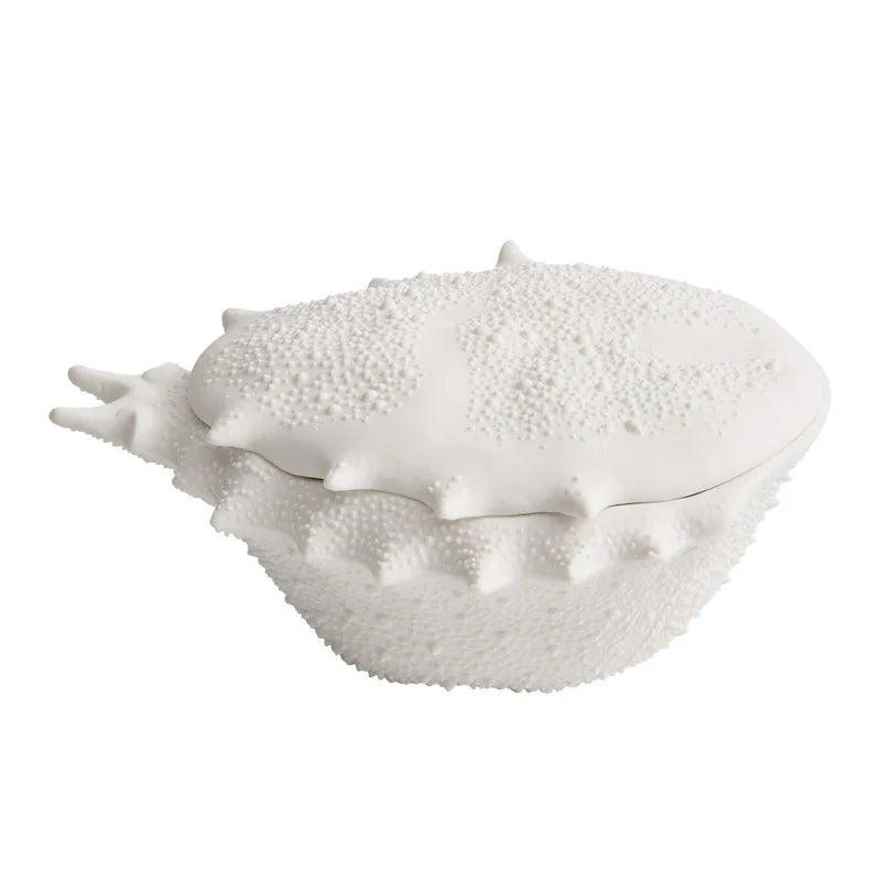 DecorBites™ Crab-Shaped Ceramic Soup Bowl with Lid - Specialty Tableware for Restaurants