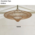DecorBites™ Handmade Rattan Pendant Light for Dining Room, Living Room, Bedroom, Hotel