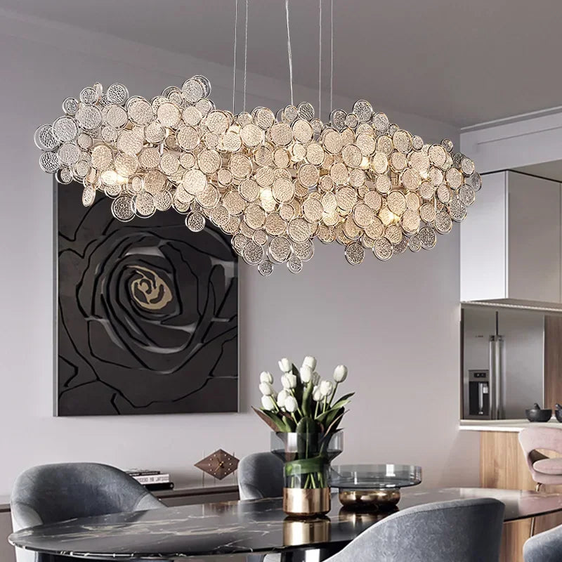 DecorBites™ LED Ceiling Chandelier Nordic Luxury Design for Living Dining Bedroom Lighting