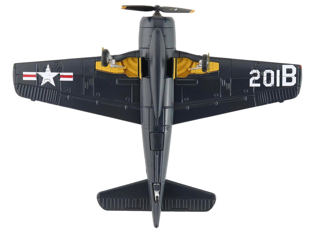 Grumman F8F-2P Bearcats Fighter Aircraft "121714 Duxford (Restored Plane)" (2014) United States Navy "SkyMax Flying Heroes" 1/72 Diecast Model by Hobby Master