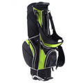 Golf Stand Cart Bag with 6-Way Divider Carry Pockets-Green - Color: Green