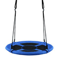 40 Inch Flying Saucer Tree Swing Indoor Outdoor Play Set-Blue - Color: Blue