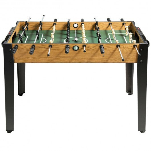 48 Inch Competition Sized Home Recreation Wooden Foosball Table-Brown