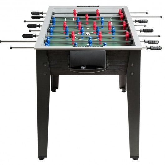 48 Inch Competition Sized Home Recreation Wooden Foosball Table-Brown