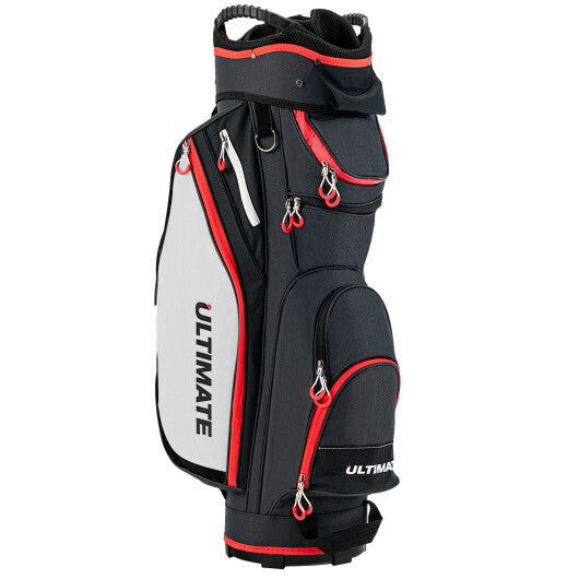 9.5 Inch Golf Cart Bag with 14 Way Dividers Top Organizer-Navy