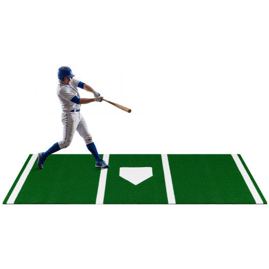 Softball Pitching Mat 10 x 3 Feet Softball Training Aid-Red