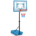 Pool Basketball Hoop with 3-Level Adjustable Height and Weighted Base