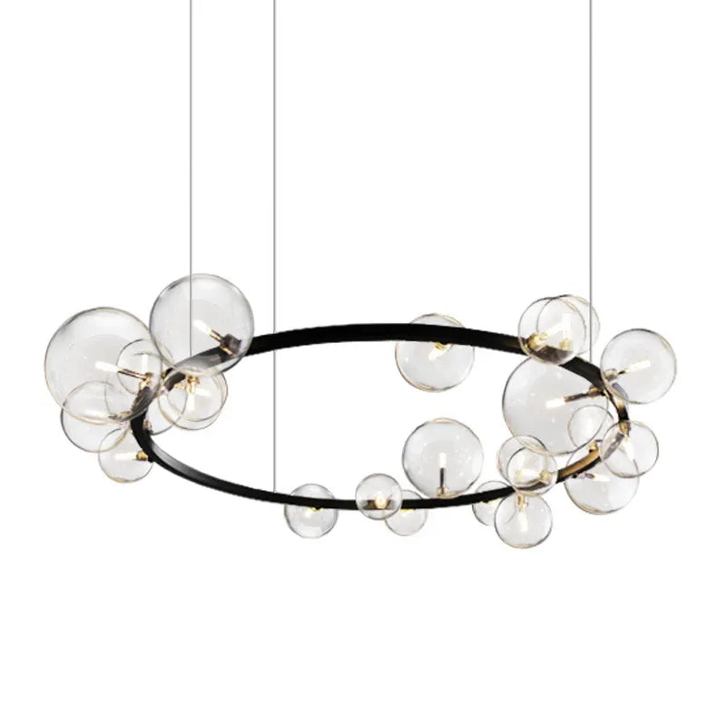 DecorBites™ Glass Ball G9 LED Chandelier: Modern Minimalist Nordic Design