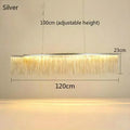 DecorBites™ Gold Chain Chandelier with Remote Control - Modern LED Pendant Light for Home Décor