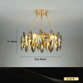 Modern gold decorbites crystal chandelier light for living room