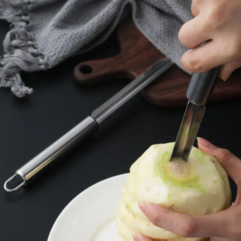 DecorBites™ Fruit Corer & Slicer Combo - Stainless Steel Non-slip Peeler & Shovel