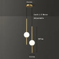 DecorBites™ Gold Pendant Light, Modern 1-Light Ceiling Fixture for Bedroom and Living Room